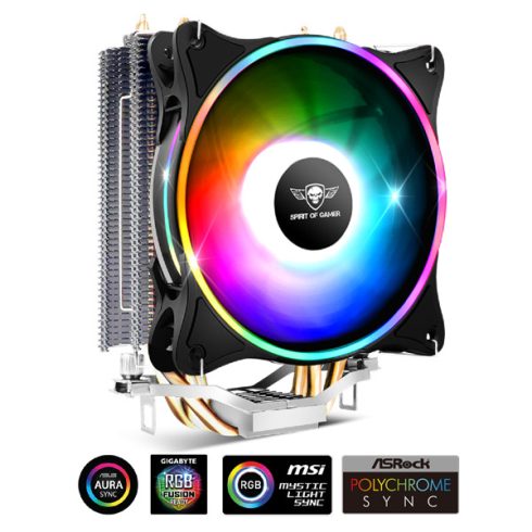 Spirit of Gamer CPU Cooler - CPU AIRCOOLER 120 MM ARGB