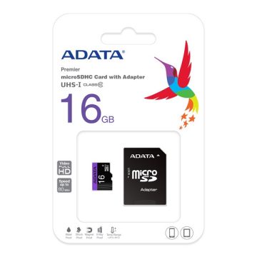 ADATA MicroSD kártya - 16GB microSDHC UHS-I Class10