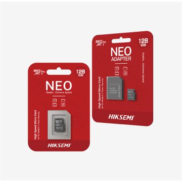   Hikvision HIKSEMI MicroSD kártya - NEO 16GB microSDHC™, Class 10 and UHS-I, TLC  + Adapter