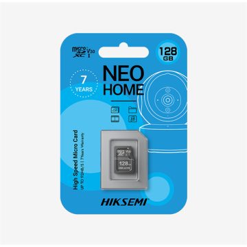   Hikvision HIKSEMI MicroSD kártya - NEO HOME 128GB microSDXC™, Class 10 and UHS-I, 3D NAND