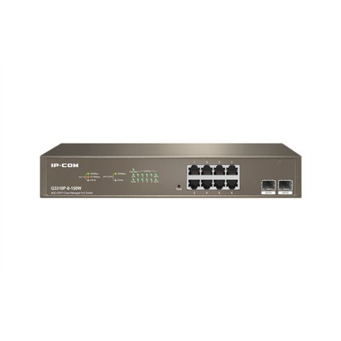 IP-COM Switch Vezérelhető PoE - G3310P-8-150W