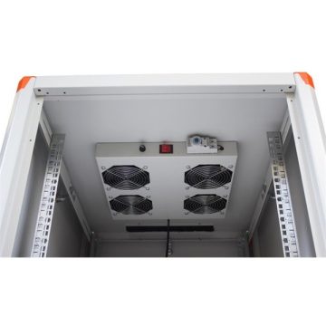   Legrand Rackszekrény ventilátor 19"-  4 ventilátor,termosztát, 320m3/óra,Fekete