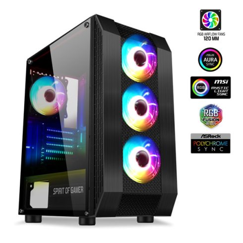 Spirit of Gamer Számítógépház - Rogue VI RGB