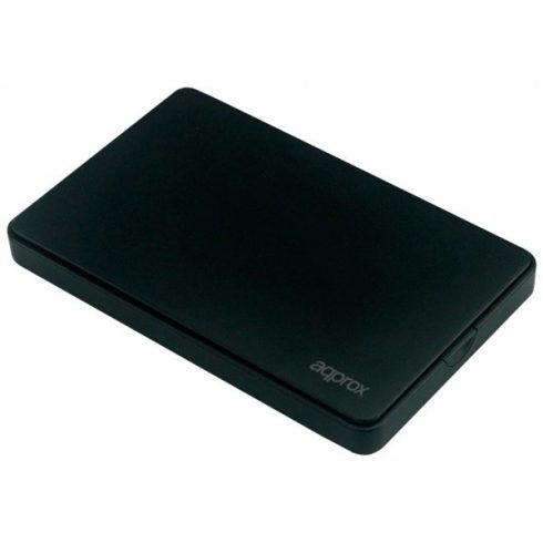 APPROX Külső Ház 2,5" -  USB3.0, SATA, 9.5mm magas HDD kompatibilitás, Fekete