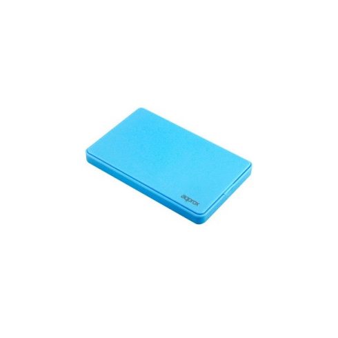 APPROX Külső Ház 2,5" -  USB3.0, SATA, 9.5mm magas HDD kompatibilitás, Kék