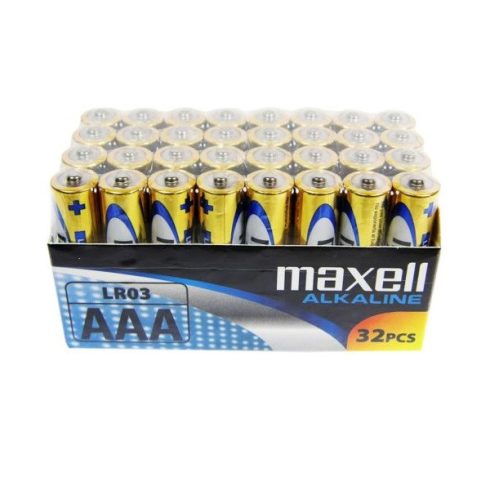 Maxell Elem - Alkáli elem,  32db AAA