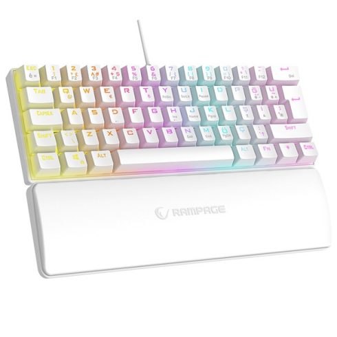 Rampage Billentyűzet - PLOWER K60 White US