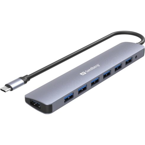 Sandberg USB Hub - USB-C to 7 x USB 3.0 Hub