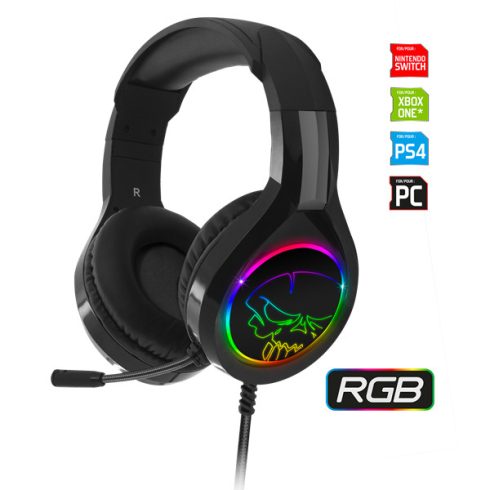 Spirit of Gamer Fejhallgató - PRO-H8 RGB Dark