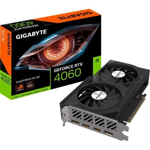 Gigabyte Videókártya - nVidia RTX 4060 Windforce