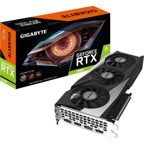 Gigabyte Videókártya - nVidia RTX 3060 GAMING OC 12GB